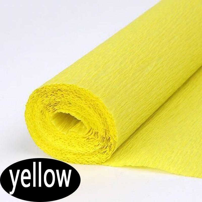 Craft Paper Rolls Crepe Origami Crinkled Crepe Pape Flower Home Decoration Wrapping Gift  DIY Art Supplies School Project ZSZ011