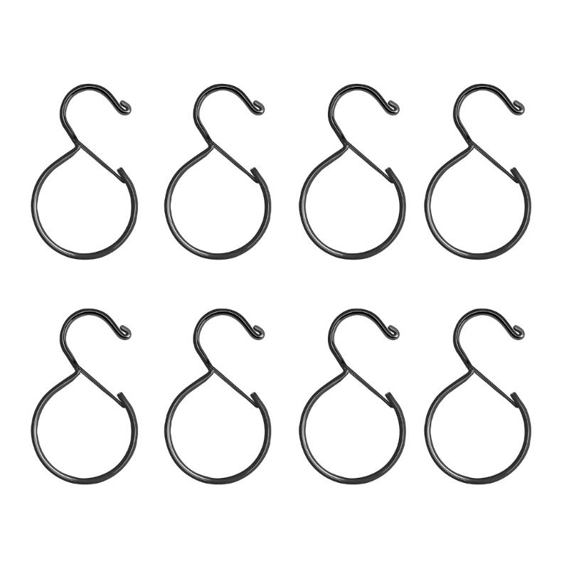 Spring Loaded S Shape Hook Easy Mounting Easy Installation Sturdy Iron Storage Solution