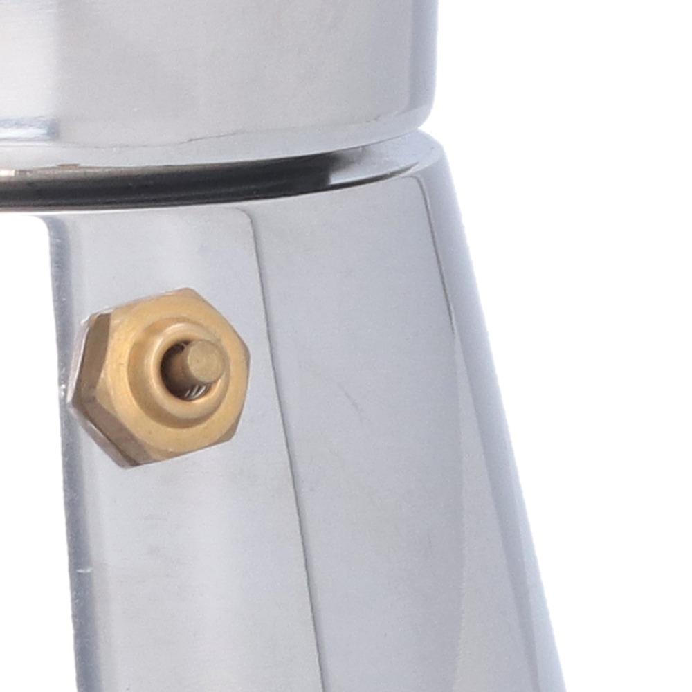 Heat Insulated Handle Stainless Steel Coffee Pot Stovetop Espresso Maker Stovetop Gas Brewing