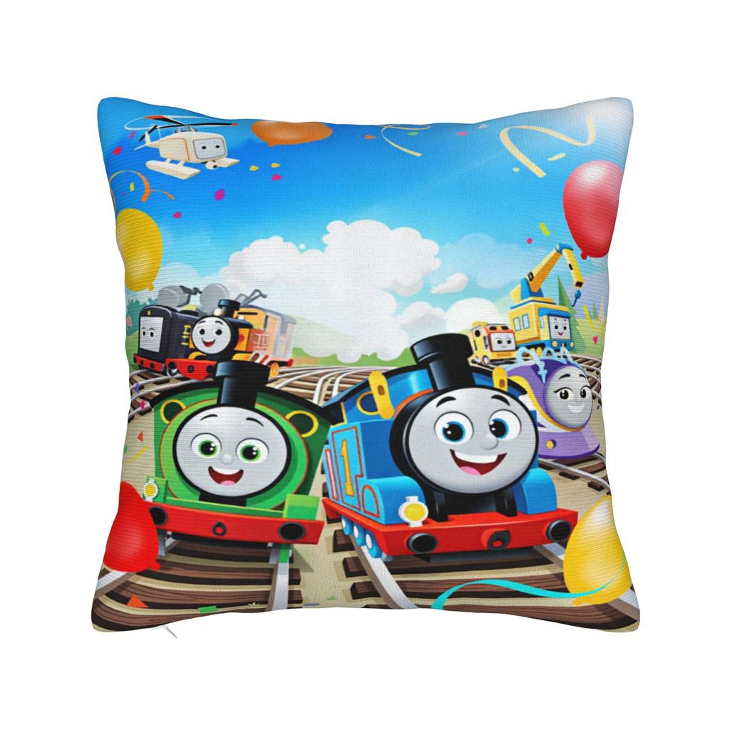 Pillow Cover T-Thomas The Train Friends Retro Trendy Pillow Case For Chair Sofa Home Decor Pillowcases