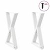 VidaXL Dining Table Legs 2 Pieces White 50 X (72-73,3) Cm Steel 4012717