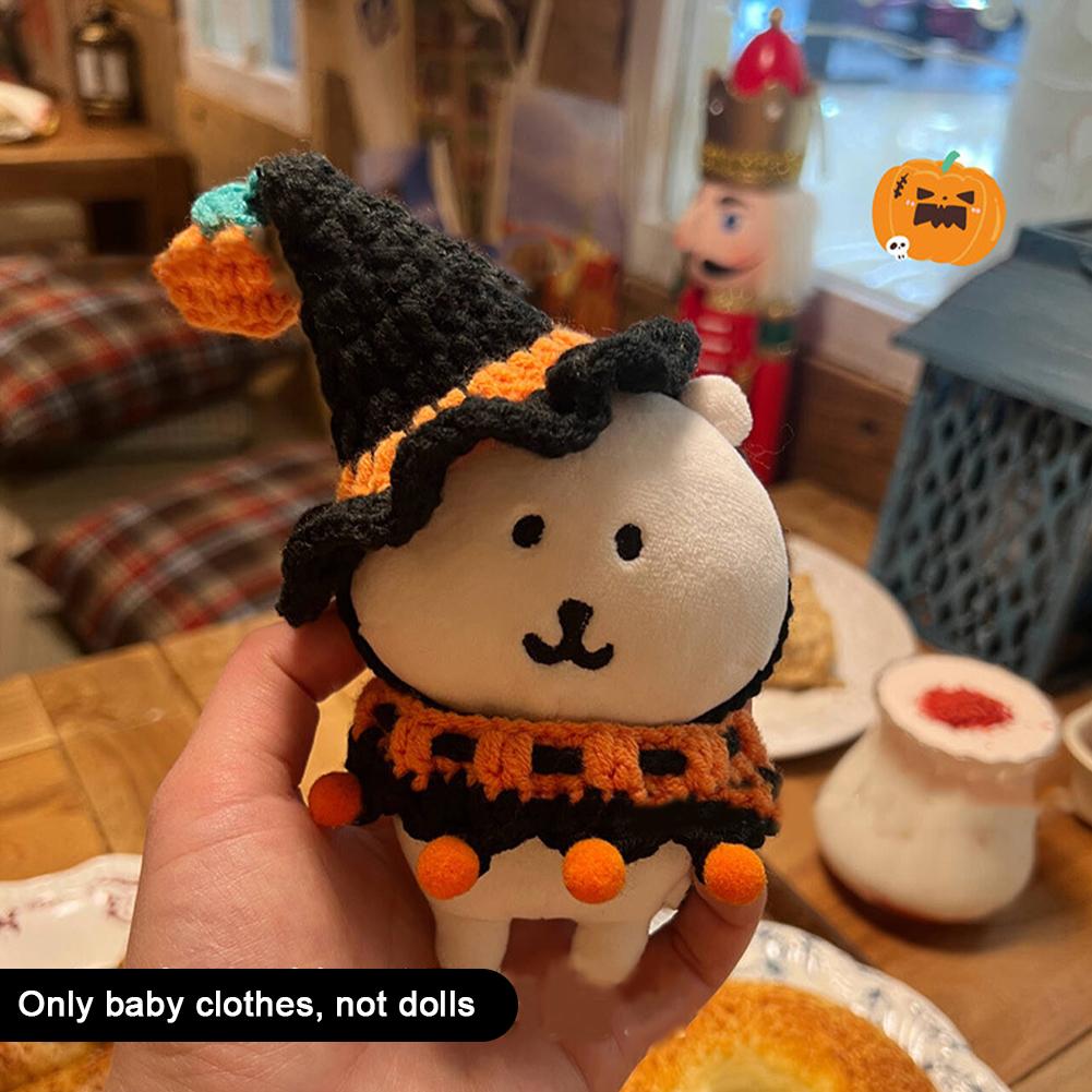 For 13cm Joke Bear Doll Clothes Fashion Clothes Hat Doll Clothes Color Match Triangular Scarf Dolls Accessories Cute Decoration Little Clothes
