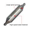 6pc Center Drill Chamfer Drill Without Protective Cone Composite High-speed Steel Fixed Point Drill Full Grinding Spiral Groove