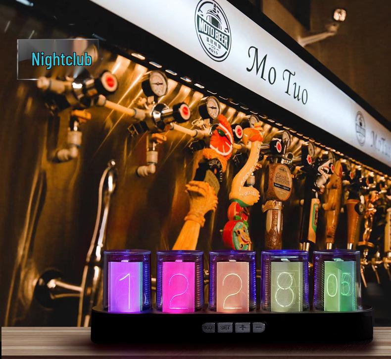 RGB Nixie Tube Clock: Creative Desktop Digital Ornament and Hot Seller