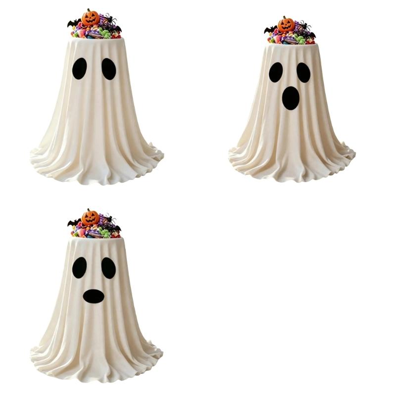 Halloween Treat Display Bowl Specters Candy Dish for Entry Tables and Party Setups, Open Top Server for Small Snacks