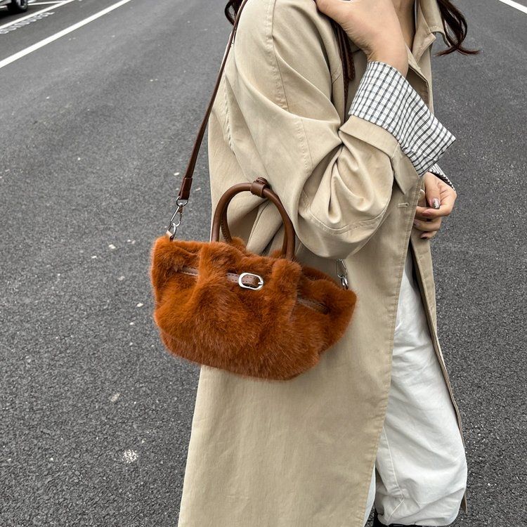 Winter Plush Bag Women's New Fashion Versatile Crossbody Bag Exquisite Handbag