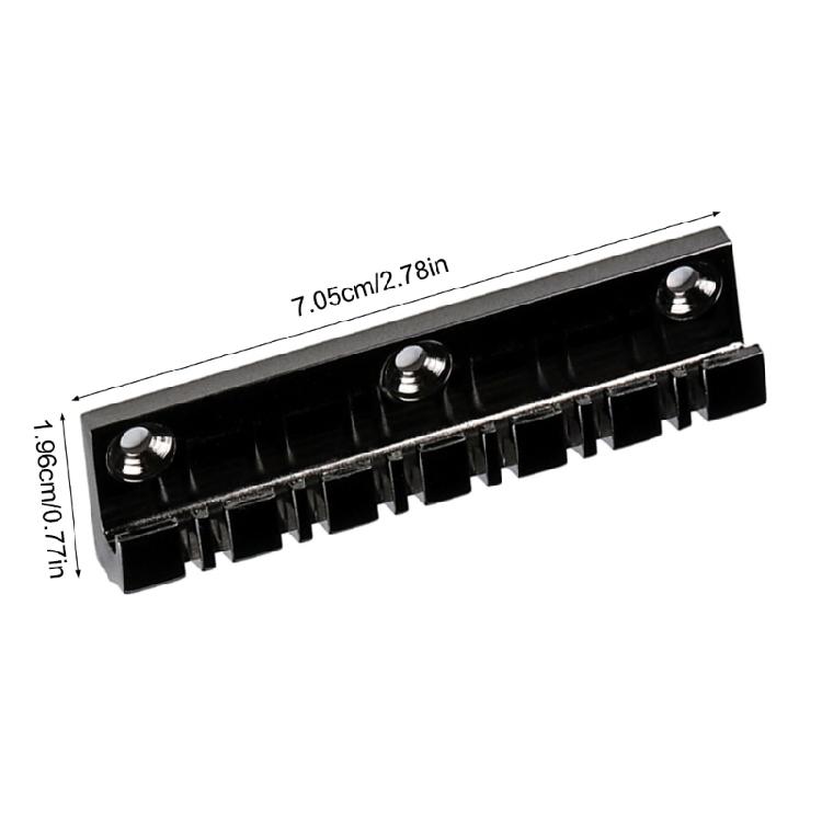 Electric Bass Fixed Bridge 12 String Professional Bass Accessory Fixed Bridge Metal Texture Bass Guitar Part for Guitar