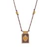 1 Piece Bohemian Fashionable Women'S Necklace Colorful Love Tarot Card Pendant Necklace With Beads
