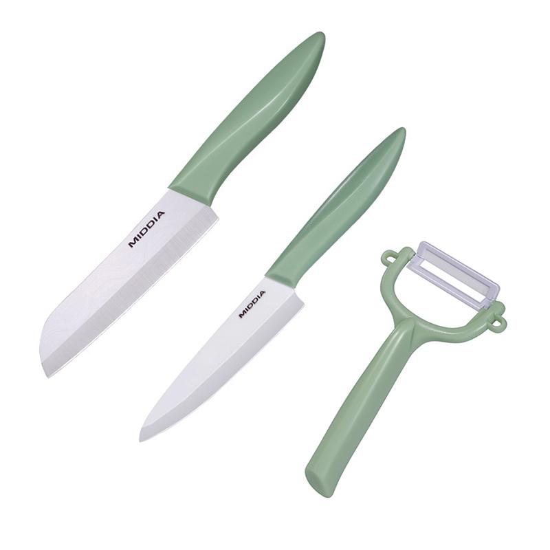 MIDDIA Three-Piece Eco-Friendly Ambidextrous Ceramic Kitchen