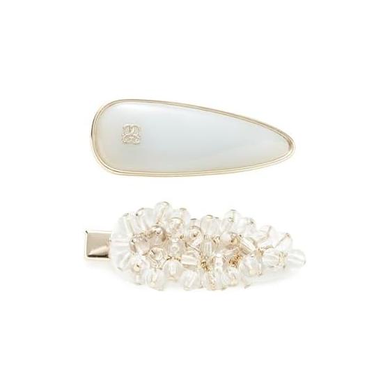 [Sneider] Beaded Hair Clip Set SWGG262646 Women s LBLU F