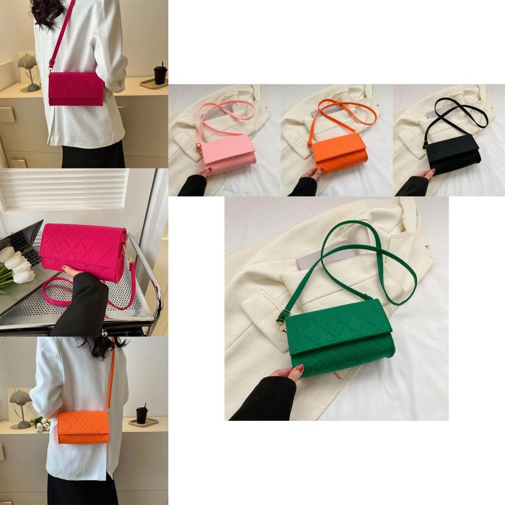 Chic Korean Style Shoulder Bag For Women 2023 Summer Trendy Quilted Purse