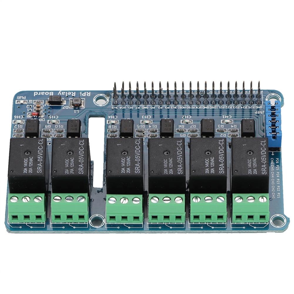 6 Channel RPi Relay Module Expansion Board for Raspberry Pi A+ B+ 2B 3B