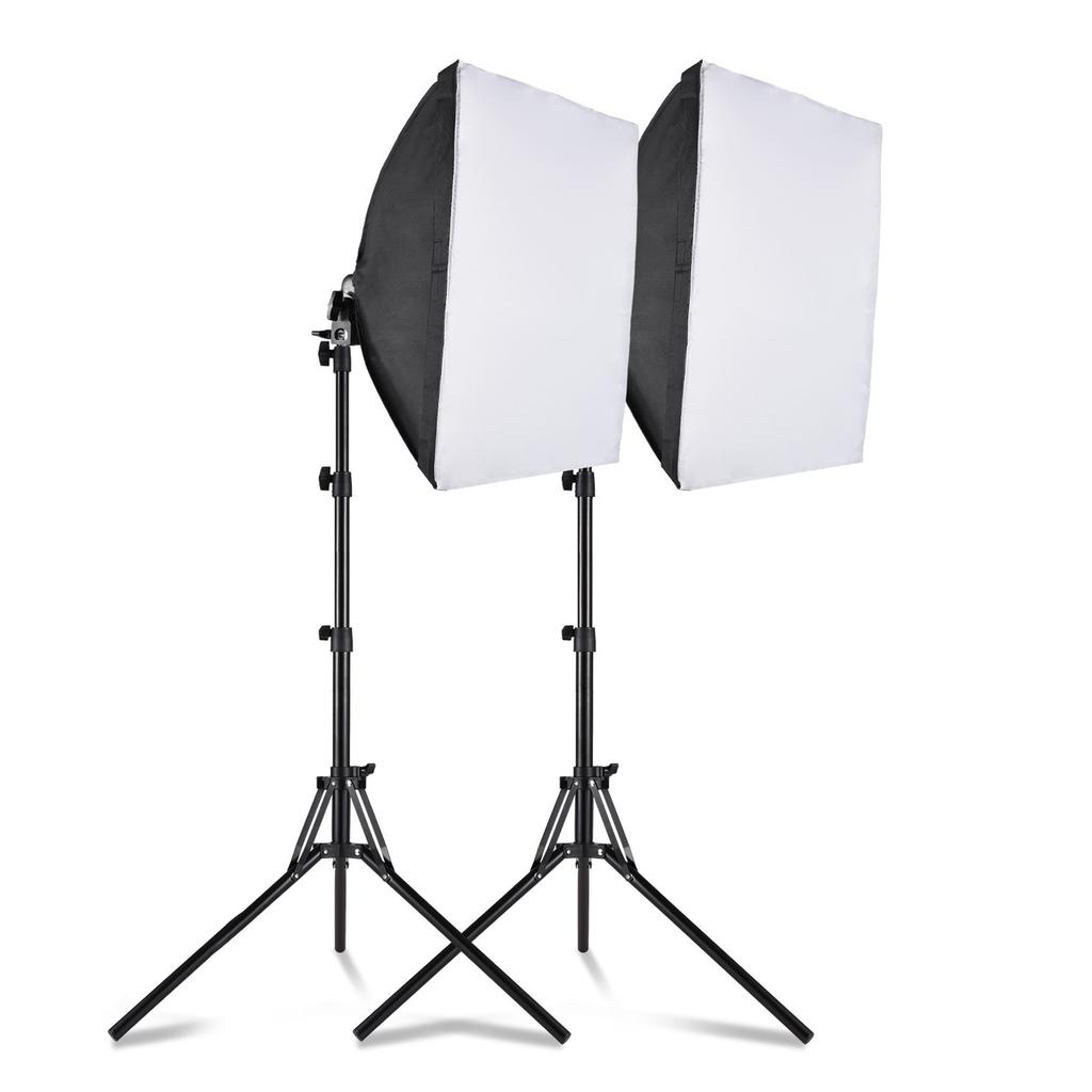 Studio Softbox Light Kit 3000K 7500K Video Light 85W Light Bulb Photography Light Kit with Stand