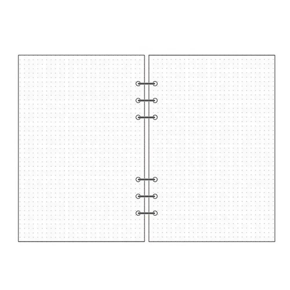 Weekly Dot A5 A6 A7 Spiral Binder Daily Planner 45 Sheets Notebook Refill Loose Leaf Inner Page Binder Inside Page Paper Refill