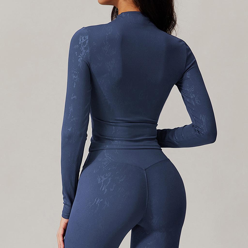 Sexy Tops Women Yoga Top Long Sleeve Running Shirts Quick Dry Fitness Gym Sport Wear T-shirts Solid Sports Hot Stamping Design