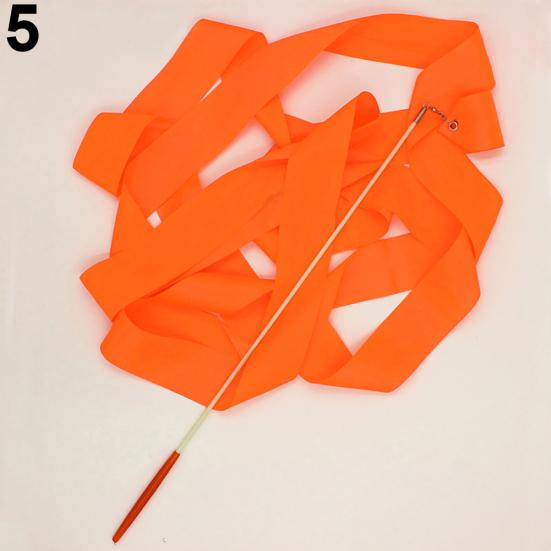 4M Colorful Dance Ribbon Gym Rhythmic Art Gymnastic Streamer Twirling Rod Stick