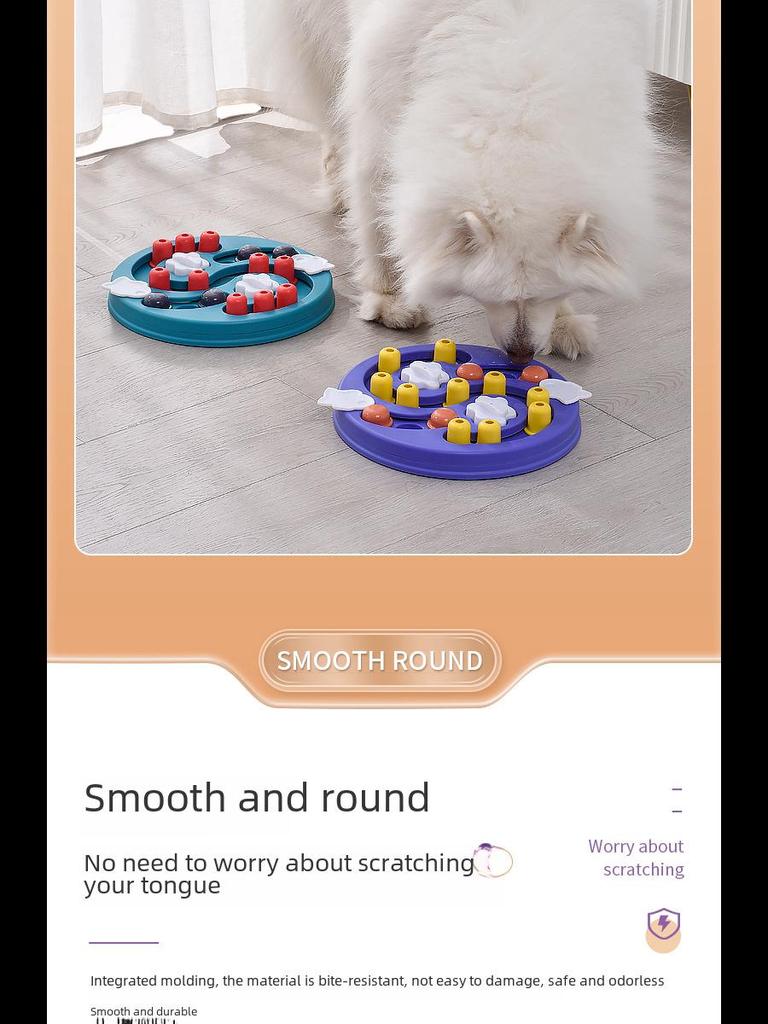 Interactive Dog Toy: Educational Feeder & Boredom Relief Turntable Bowl