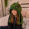With Step-by-Step Guide Knitted Hat Crochet Kit DIY Animal Hood Hat Crochet Kit  for Beginners