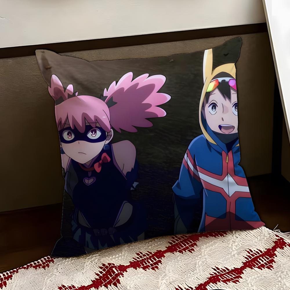 My Hero Academia VVigilantes Cushion Cover Reversible Soft Durable Pillow Cover Home Car MultiScene Use for Daily Comfort