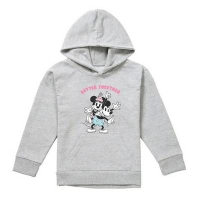 Childrens/Kids Better Together Mickey & Minnie Mouse Heather Pullover Hoodie