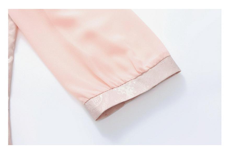 Stylish Spring & Autumn Seven-Sleeve Embroidered Top for Middle-Aged and Elderly Women - New Chinese National Style Shirt