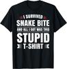 Funny Snake Bite Survivor Recovery Get Well Humor Joke Gift T-Shirt