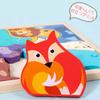 Shinse Wooden Puzzle, 5-Piece Series, Shape Matching Puzzle for Kids and Toddlers, Montessori Style, Early Development, Educational Toy, Fingertip