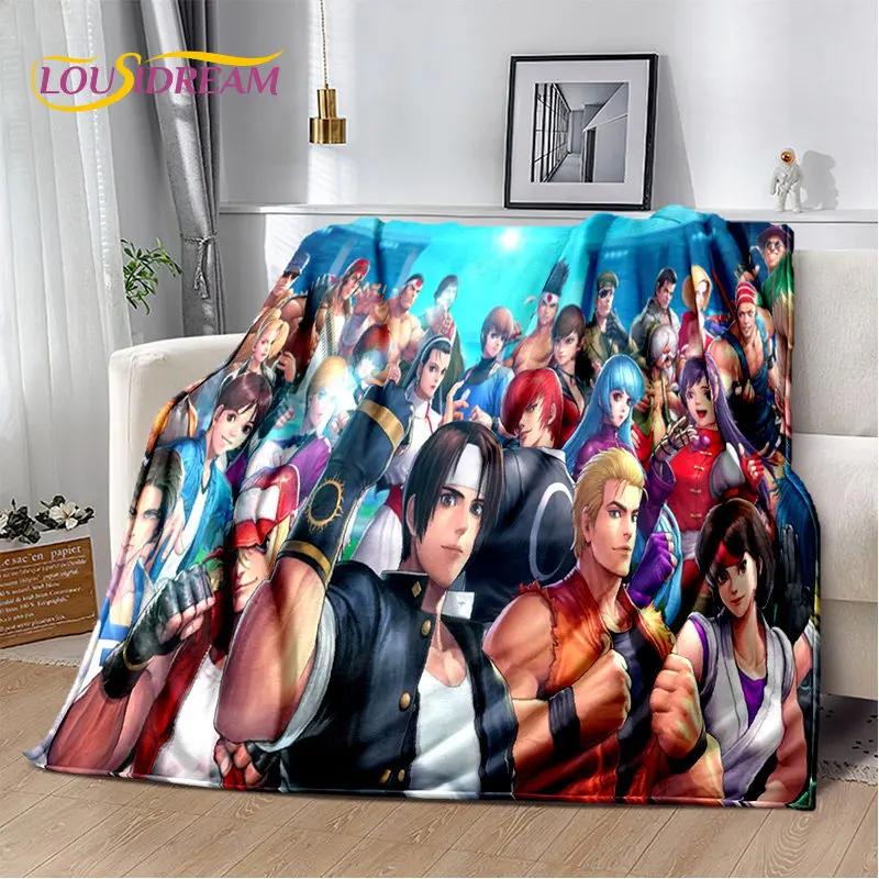 King of Fighters Retro Game Gamer Soft Plush Blanket,Flannel Blanket Throw Blanket for Living Room Bedroom Bed Sofa Picnic Cover
