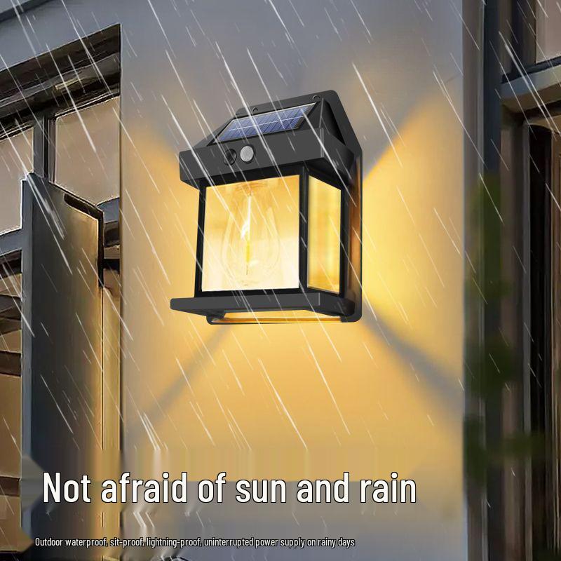 Wasserdichte Outdoor-Wandleuchte mit hoher Leistung, solarbetrieben, für Eingangsbereich und Innenhof