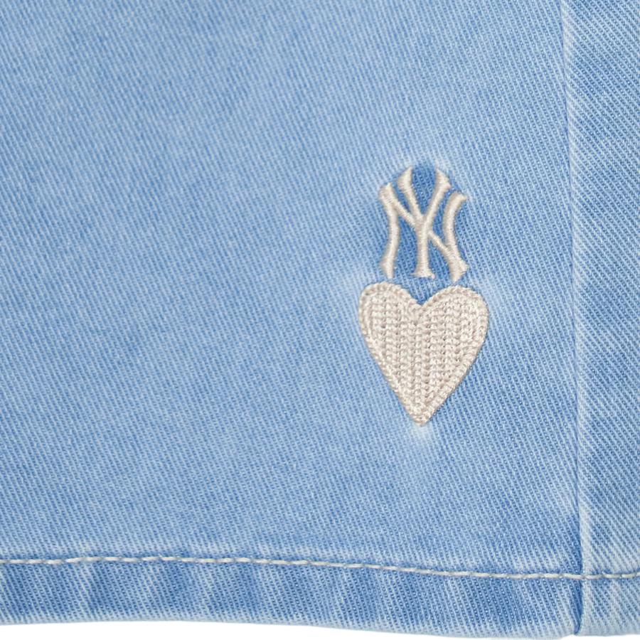 New MLB New York Yankees Denim Shorts Women's Blue 3FDPH0143-50BLL