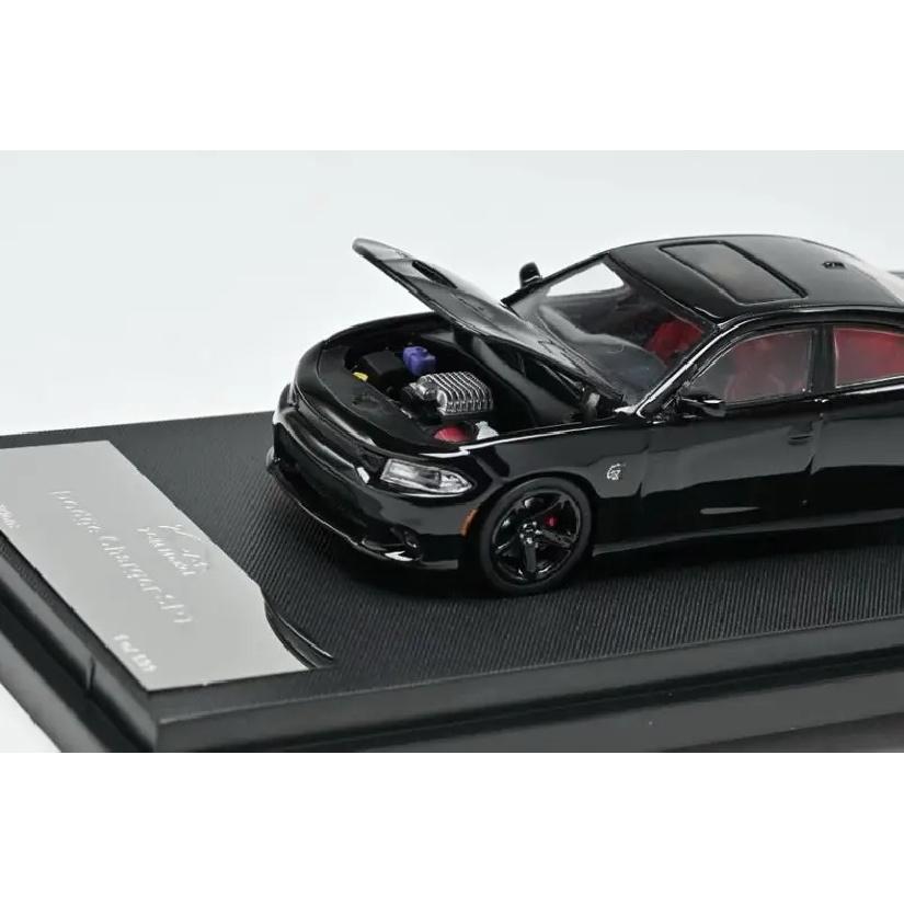 7CM Model 1/64 Alloy Car Model, 2023 Charger SRT Hellcat, available in black and white