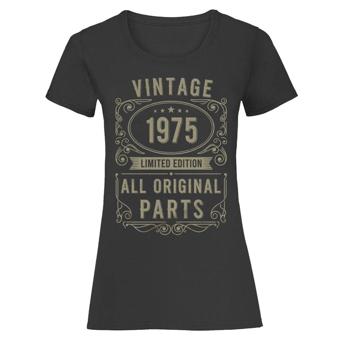 Vintage 1975 Limited Edition All Original Parts 51st Birthday Mens T shirt 2XL