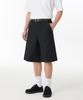 Back Satin Bermuda Pants [Black]