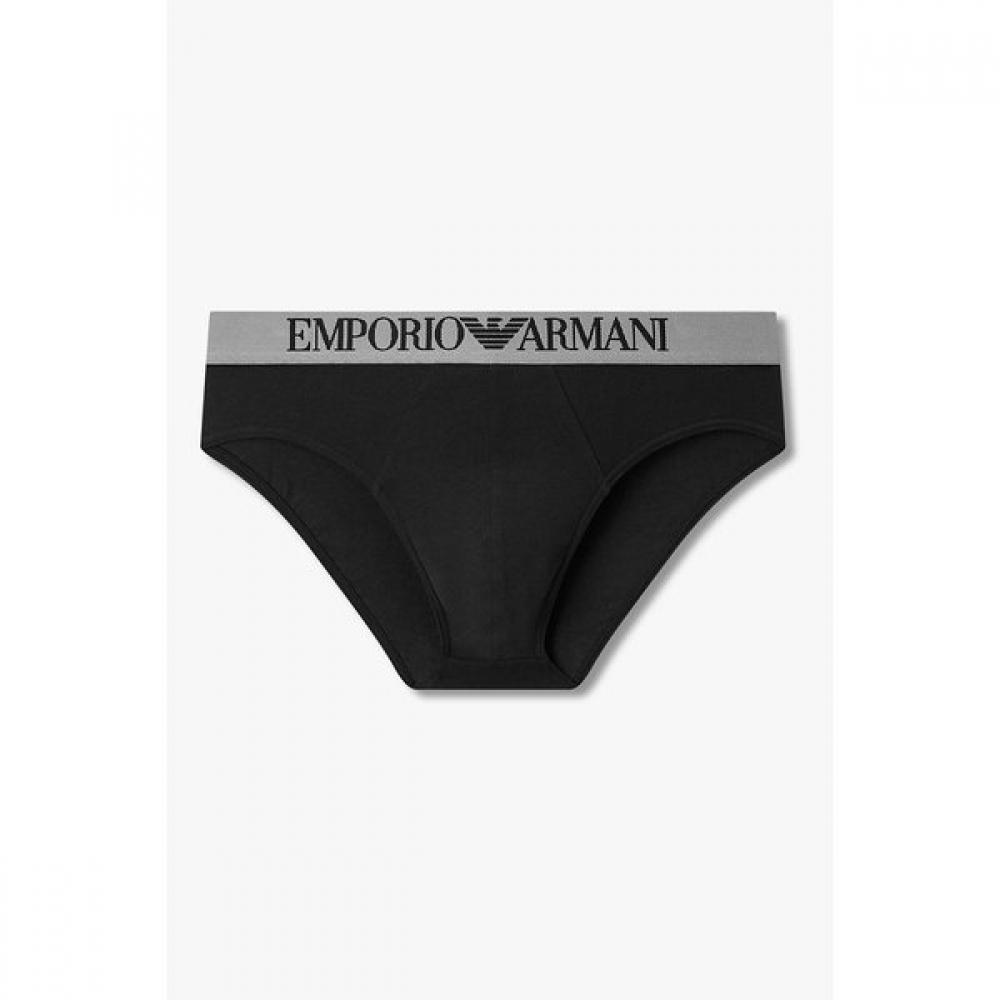 Emporio Armani Men S Textured Banded Cotton Brief 0816111159 M(100)