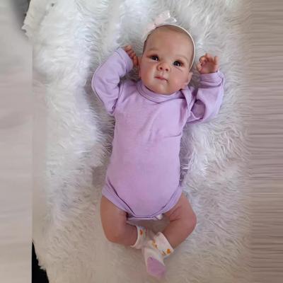45CM Newborn Baby Reborn Baby Doll Bettie Lifelike Soft Touch Cuddly Baby Multiple Layers Painting 3D Skin with Visible Veins
