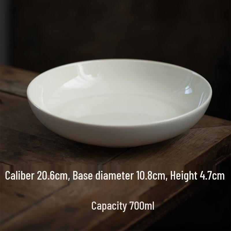 

Ru Han White Porcelain Deep Serving Plate