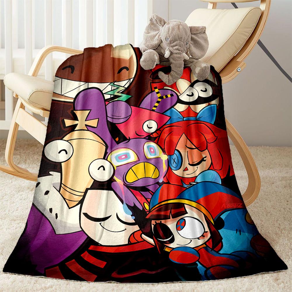 Digital Circus Blanket Warmthful Decor Perfect for Bedding Bed Office for All Occasions Stylish Decor Best Holiday Gift for Friends Family
