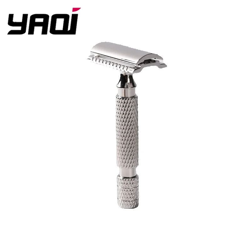 Yaqi PILOT Sicherheitsrasierer aus Edelstahl für Damen und Herren, Doppelklingen-Rasierer, Rasierklingen aus Edelstahl