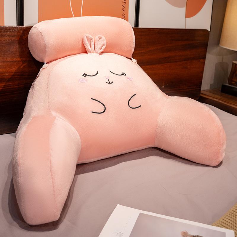 Almohada grande y suave para la cama: un cómodo cojín para la espalda para niñas