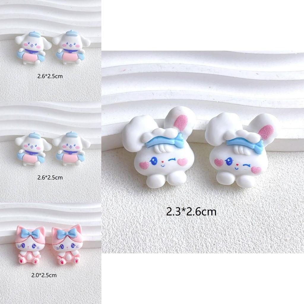 Cute Resin Accessories For Diy Jewelry Making Cartoon Animals Cream Gel Phone Case Creative Fridge Magnet