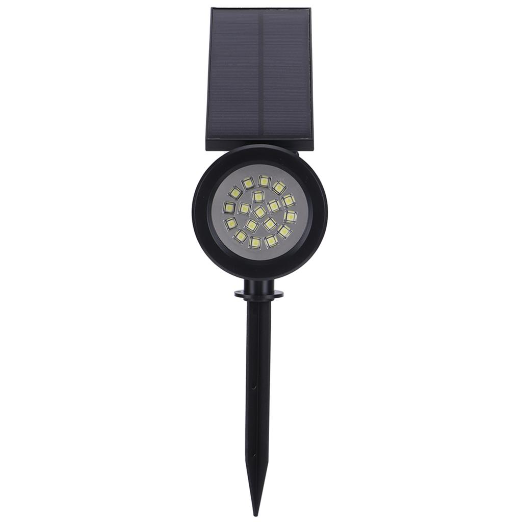 LED Solar Lawn Lights Spotlights with 18pcs Chips for Outdoor Garden Park Yard Spike LampsWhite