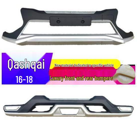 Compatible with 2016–2022 Qashqai Models: Front and Rear Bumper Guard and Front Bumper Modification Kit. Rear Guard