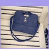 Elegant Square Grid Deer Pendant Shoulder Bag Messenger Tote Women With Premium Pu Leather