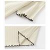 1-12Y Girl's Shirts Korean-style Knitted Lace-Trimmed Short-Sleeve Summer Ruched Tops Trendy Breathable Bow Tie Versatile Tee