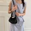 Yogodlns Summer Woven Net Shoulder Bag for Women Beach Hollow Out Crossbody Bag Retro Bohemian Vacation Daily Use Purse
