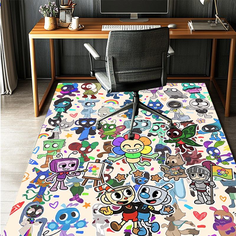 Dandy's World Pattern Rug, Indoor/Outdoor Mat, for Picnic, Gameroom, Bedroom, Office, Living Room, Home Decor Carpet, Birthday Gift