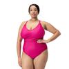 Speedo Womens/Ladies Shaping V Neck Plus One Piece Swimsuit