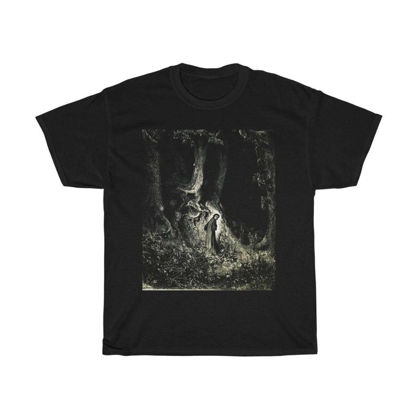 

Dante s Inferno In A Gloomy Wood Astray Unisex Heavy Cotton Tee 3XL