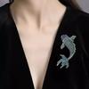 Creative Koi Brooch, High-end Women's Exquisite Festive Lucky Carp Corsage, Niche Design Sense Brooch