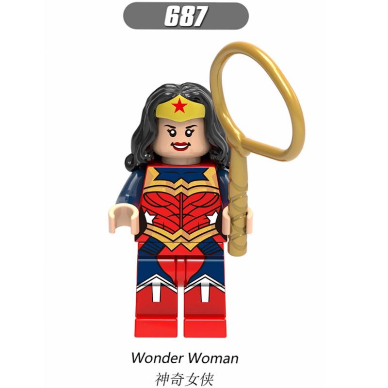 DC Süper Kahramanlar Minifigures Batman Superman Aquaman Wonder Woman Justice League Yapı Taşları Oyuncaklar